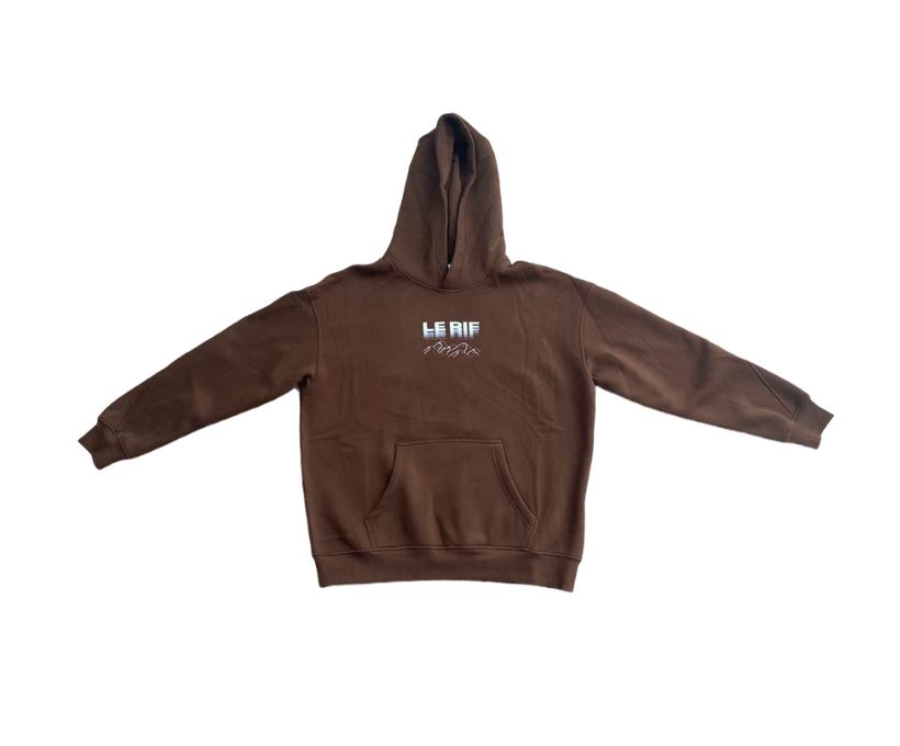 Le Rif Original Oversized Hoodie Brown