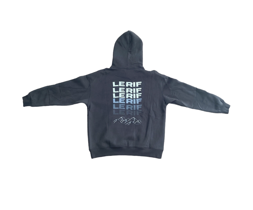 Le Rif Original Oversized Hoodie Dark Grey