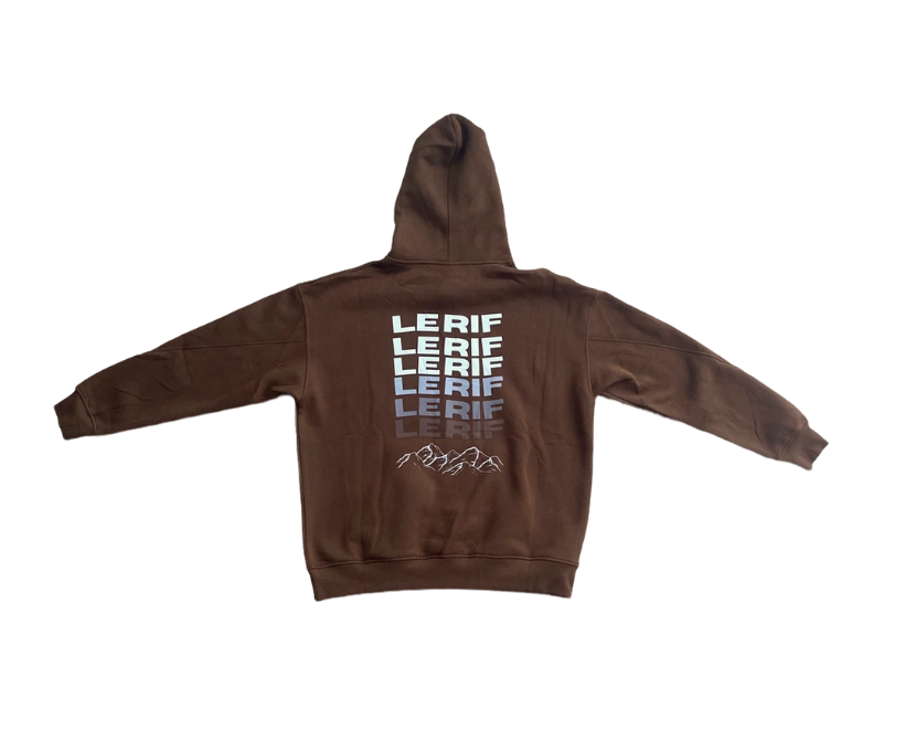 Le Rif Original Oversized Hoodie Brown