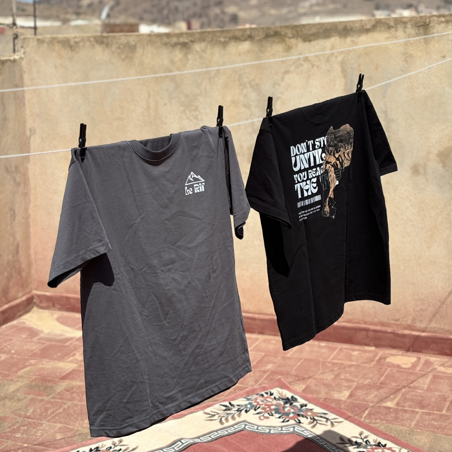 Le Rif Don't Stop Oversized Tee Black