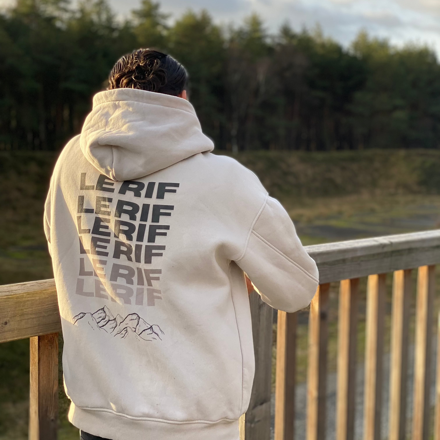 Le Rif Original Oversized Hoodie Light Khaki