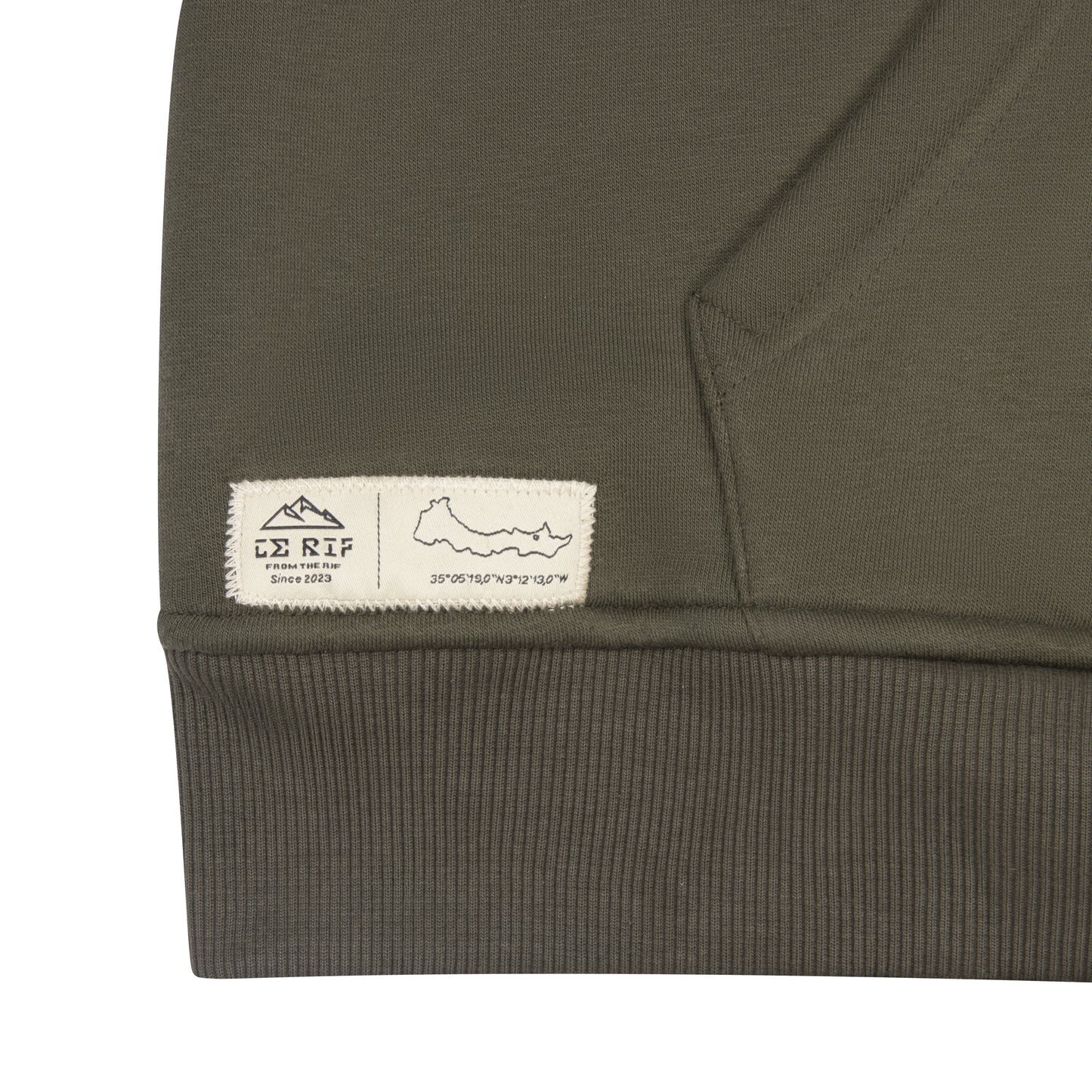 Le Rif Heritage Hoodie Olijfgroen