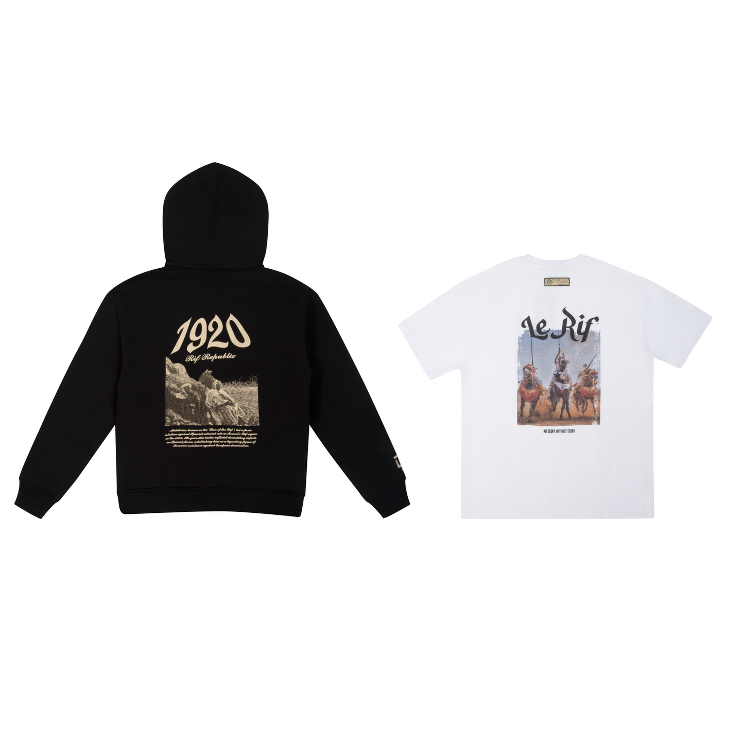 Zip Hoodie + White Shirt