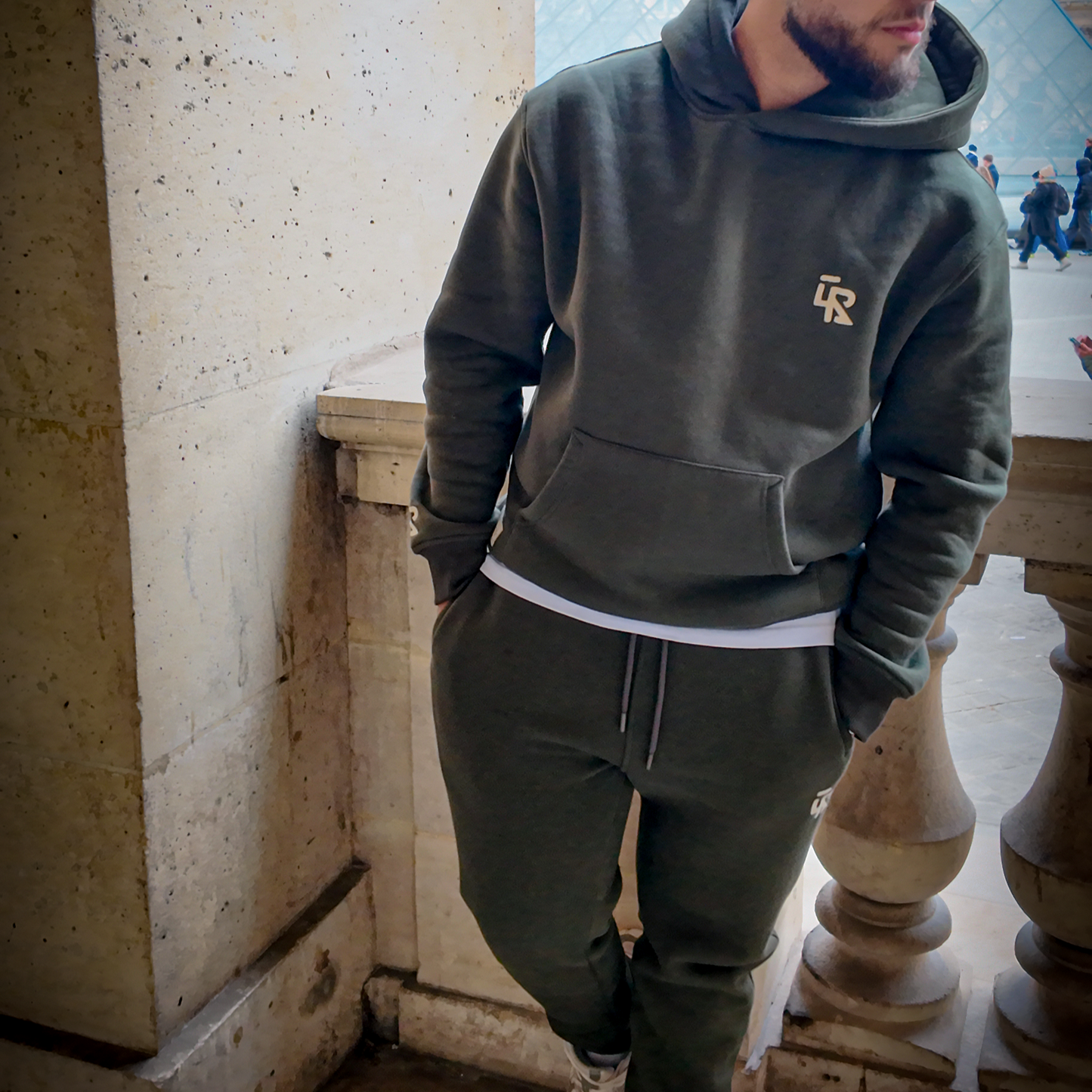 Le Rif Heritage Hoodie Olijfgroen