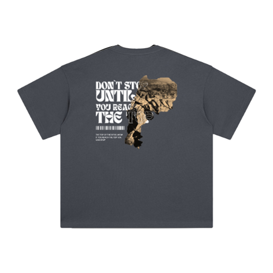 Le Rif Don't Stop Oversized Tee Grey