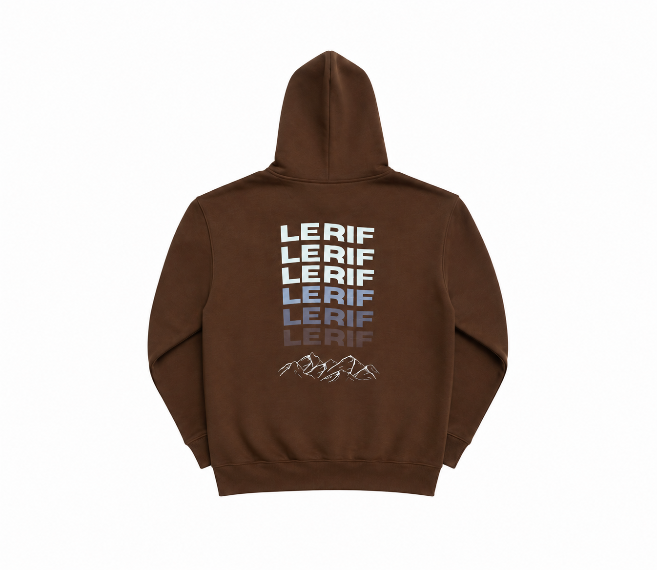 Sweat à capuche surdimensionné original Le Rif marron