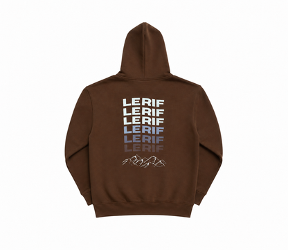 Sweat à capuche surdimensionné original Le Rif marron