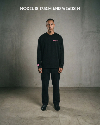 IZOURAN LONGSLEEVE | BLACK-PINK
