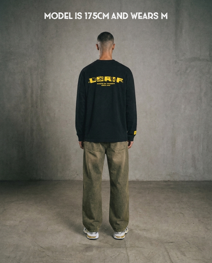 IZOURAN LONGSLEEVE | BLACK-YELLOW
