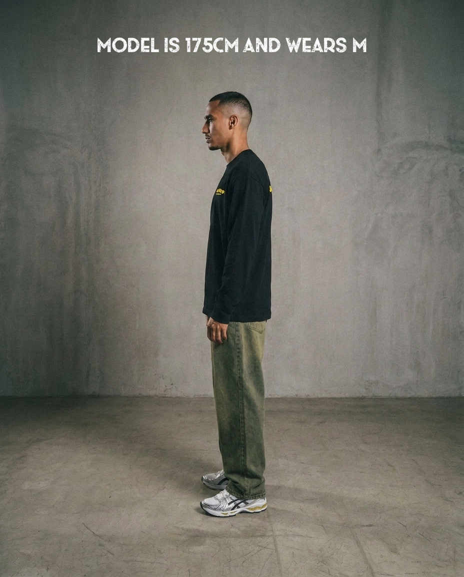 IZOURAN LONGSLEEVE | BLACK-YELLOW