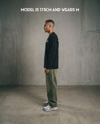 IZOURAN LONGSLEEVE | BLACK-YELLOW
