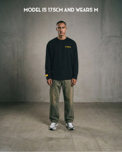 IZOURAN LONGSLEEVE | BLACK-YELLOW