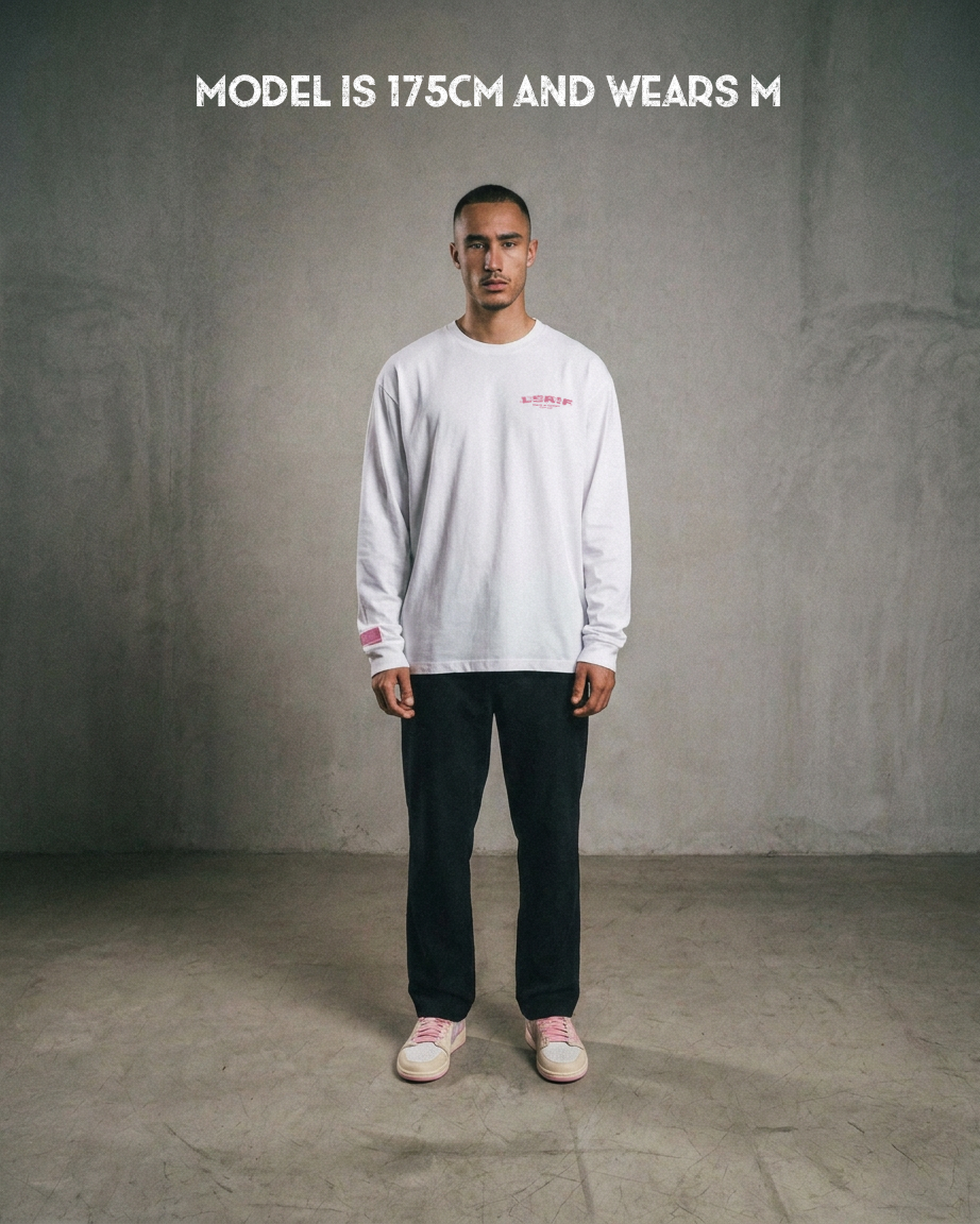 IZOURAN LONGSLEEVE | WHITE-PINK