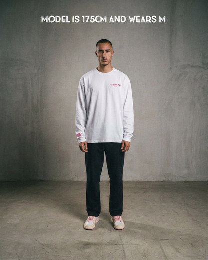 IZOURAN LONGSLEEVE | WHITE-PINK
