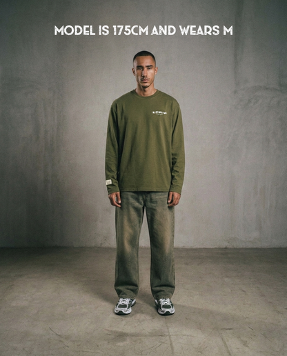 IZOURAN LONGSLEEVE | ZITOUN GREEN-WHITE