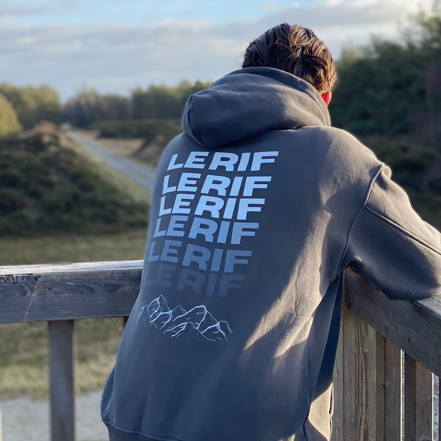 Le Rif Original Oversized Hoodie Donkergrijs