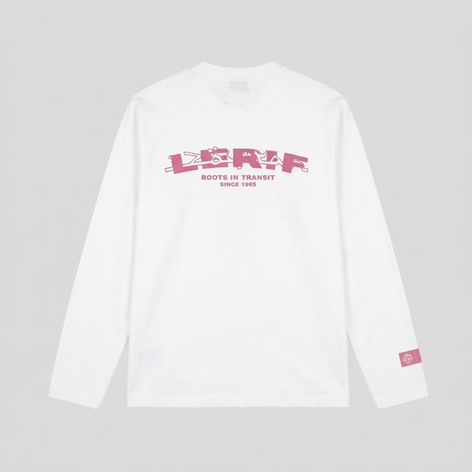 IZOURAN LONGSLEEVE | WHITE-PINK