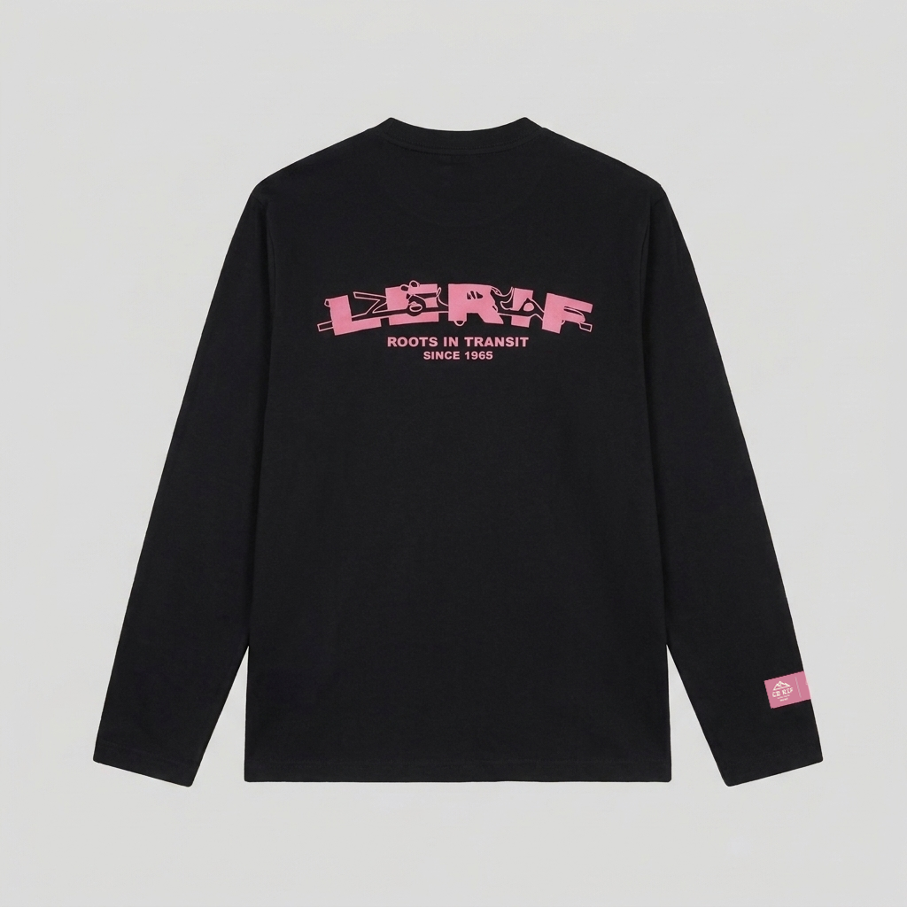 IZOURAN LONGSLEEVE | BLACK-PINK