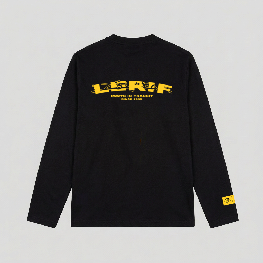 IZOURAN LONGSLEEVE | BLACK-YELLOW