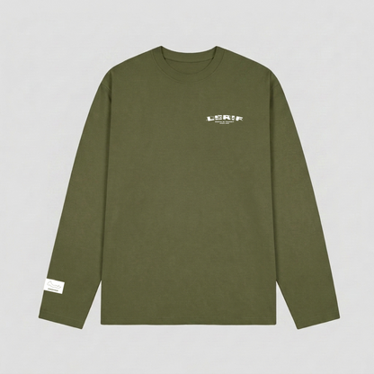 IZOURAN LONGSLEEVE | ZITOUN GREEN-WHITE