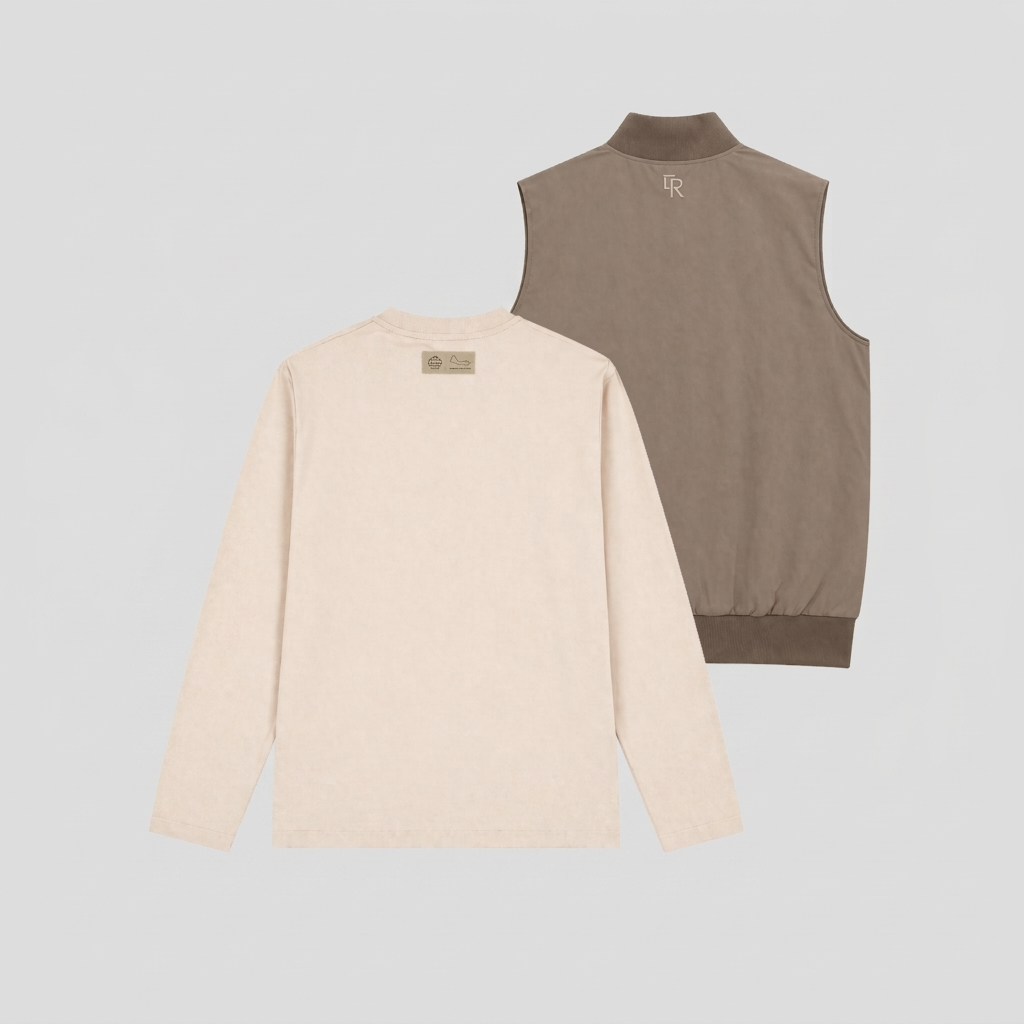 AMSMAR BODYWARMER + ROUTE 207 LONGSLEEVE