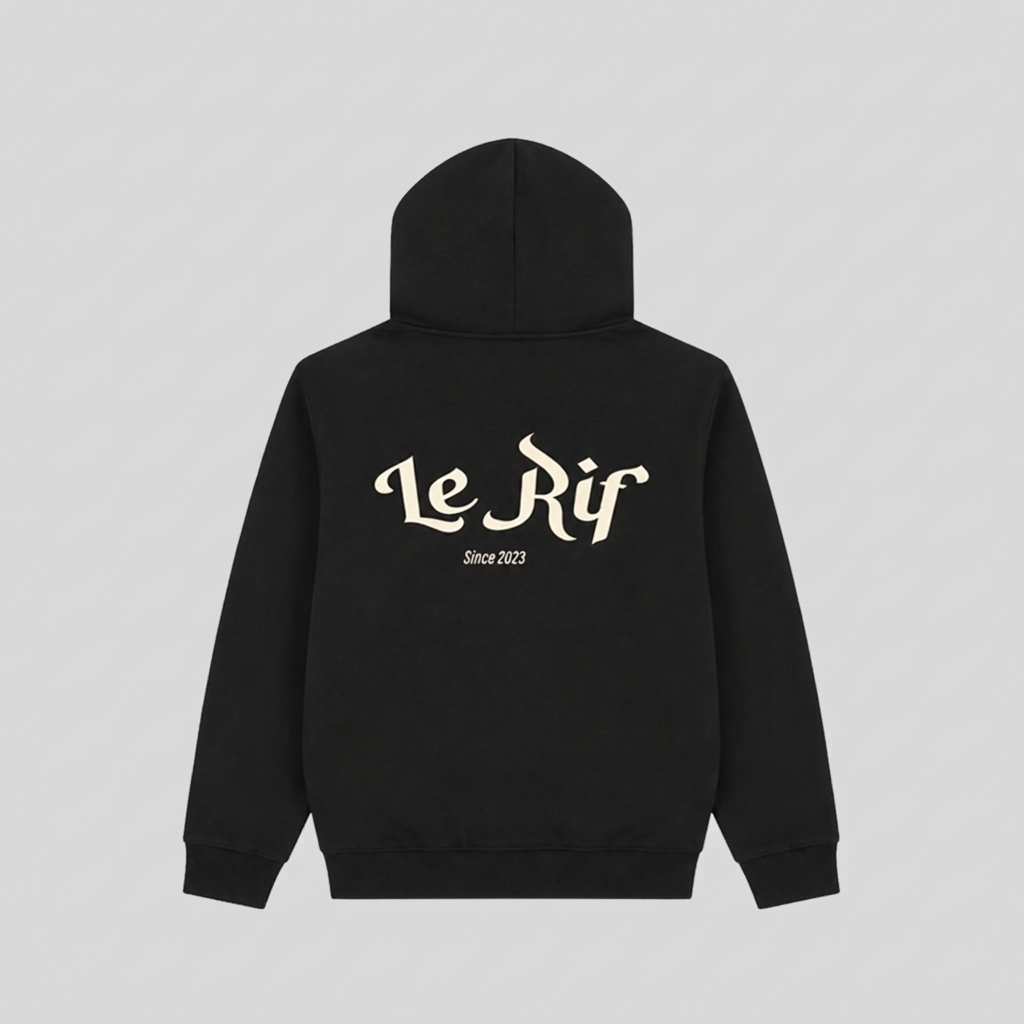 Sweat à capuche Le Rif Heritage Noir